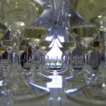 White wine glasses