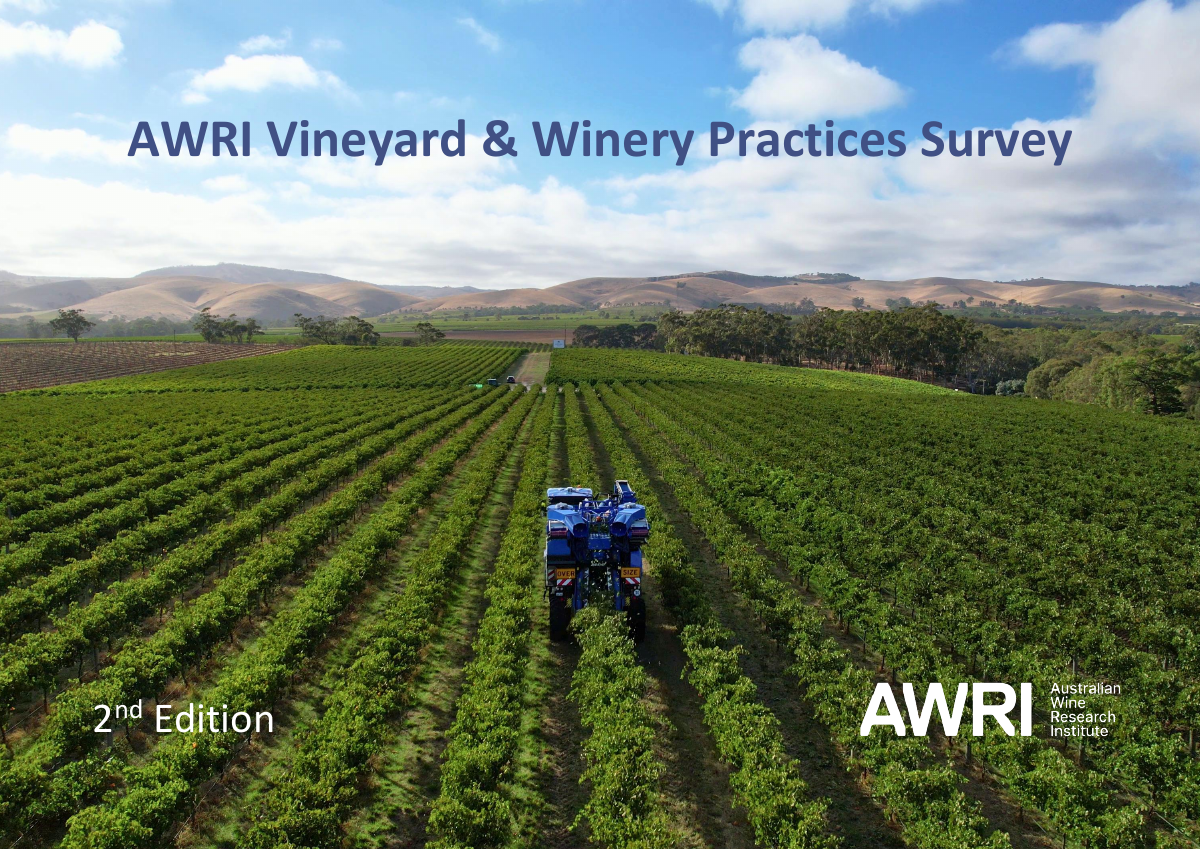 Cover of the 2022 vineyard practices survey