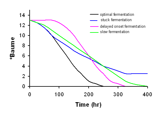 Fermentation Temperature Chart